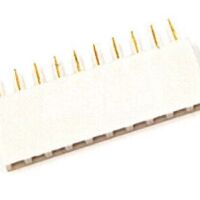 Pin header female pinsocket 1x10-pin 2.54mm pitch wit